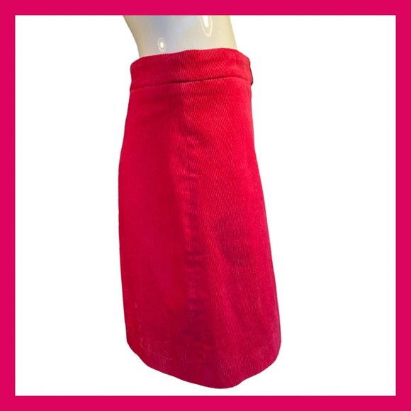 💰 5 FOR $40 / GLAMOROUS FUCHSIA PINK CORD MINI SKIRT (SZ 6) EUC - Picture 6 of 9